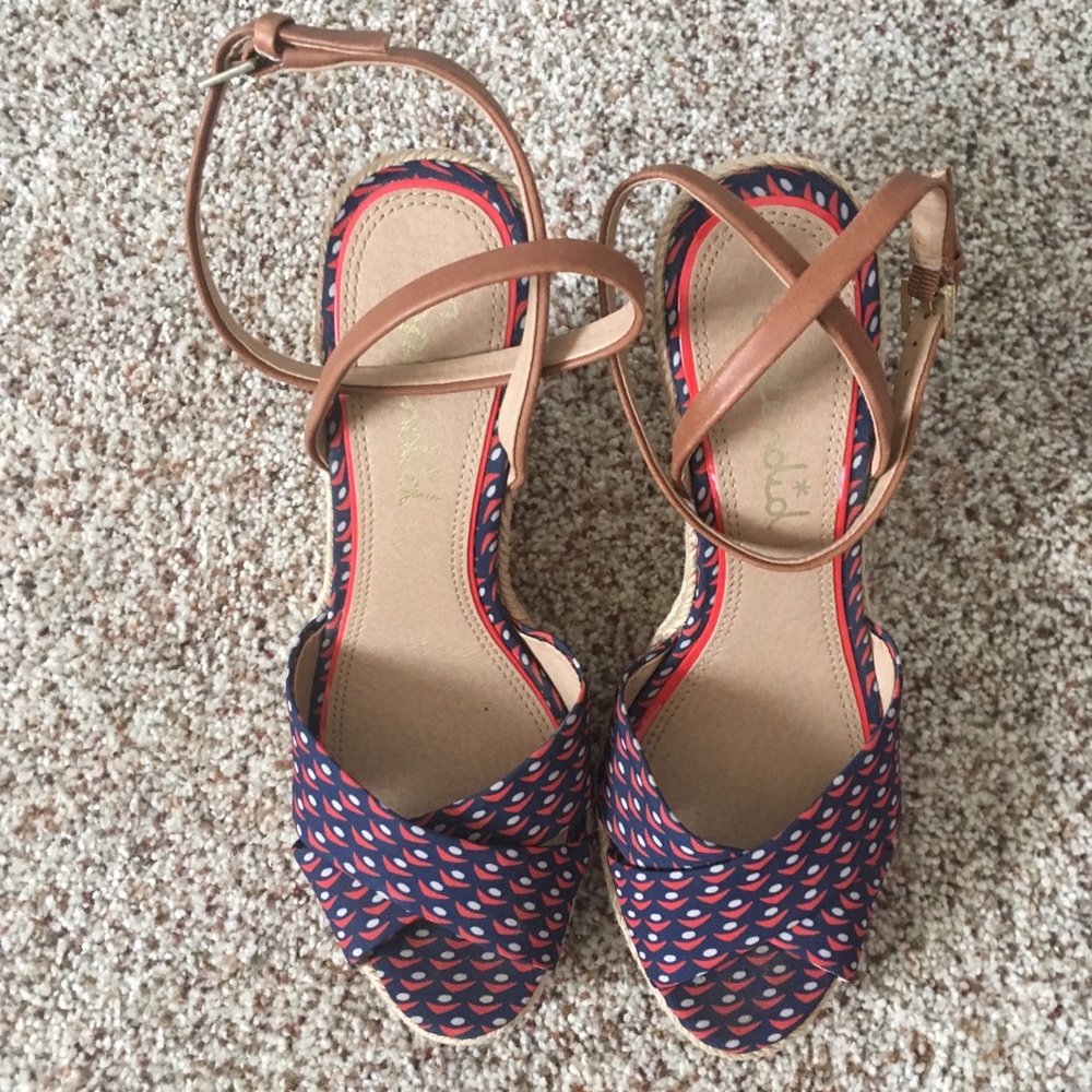 Splendid Espadrilles Peep Toe Wedges